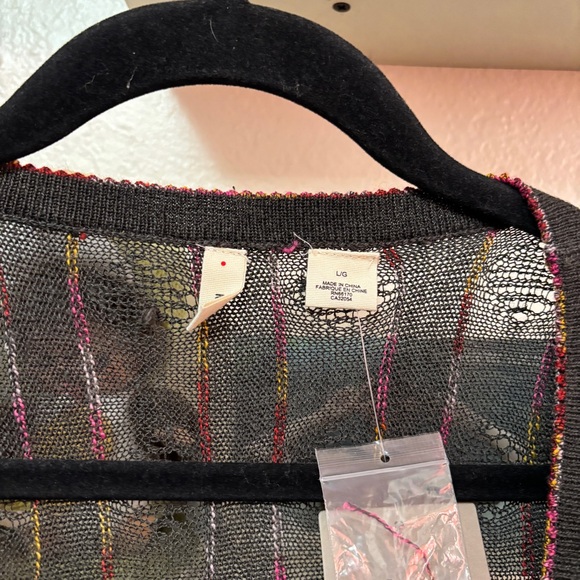 NWT Anthropologie Moth Cardigan Short Sleeve Size Large - Picture 2 of 6